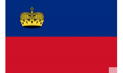 Drapeau Liechtenstein (19.5x13cm) - Sticker/autocollant