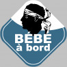 Bébé à bord garçon Corse (10x10cm) - Sticker/autocollant