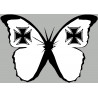 effet papillon Malte (10x7cm) - Sticker/autocollant