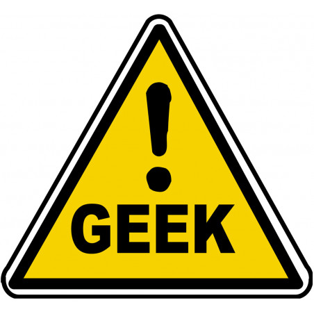 Danger geek (10x9cm) - Sticker/autocollant