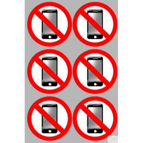 éteindre son smartphone (6fois 5cm) - Sticker/autocollant