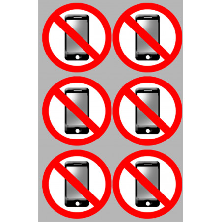 éteindre son smartphone (6fois 5cm) - Sticker/autocollant