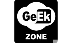 zone geek wifi - 5x5cm - Sticker/autocollant