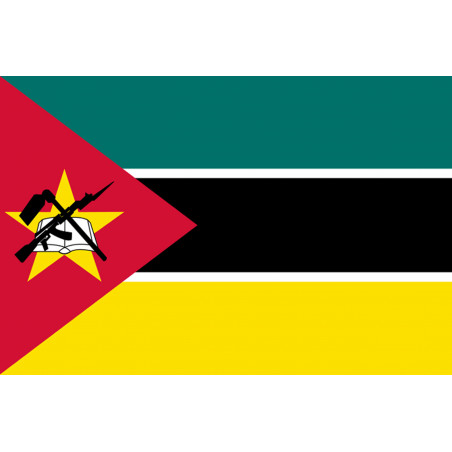 Drapeau Mozambique (19.5x13cm) - Sticker/autocollant