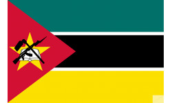 Drapeau Mozambique (15x10cm) - Sticker/autocollant