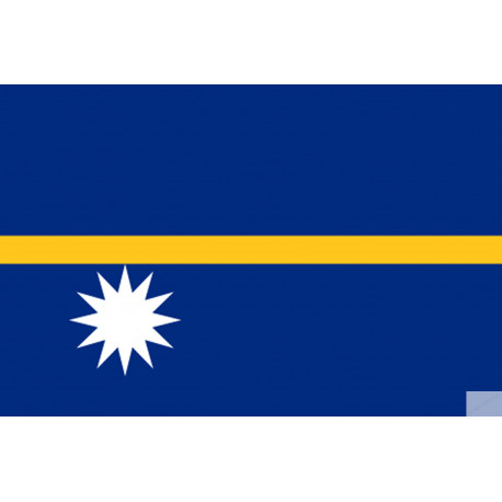 Drapeau Nauru (5x3.3cm) - Sticker/autocollant