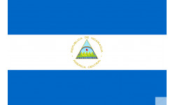 Drapeau Nicaragua 19.5x13cm) - Sticker/autocollant