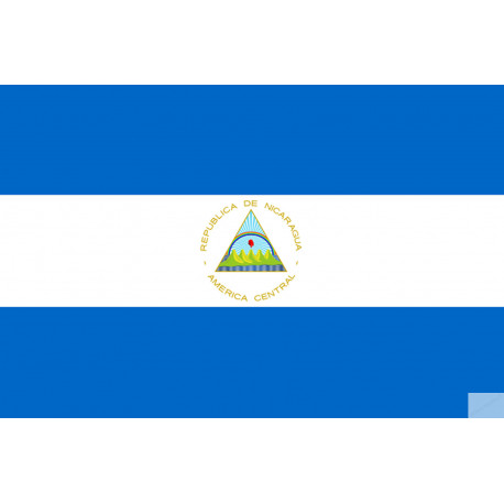 Drapeau Nicaragua (15x10cm) - Sticker/autocollant