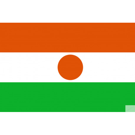 Drapeau Niger (19.5x13cm) - Sticker/autocollant