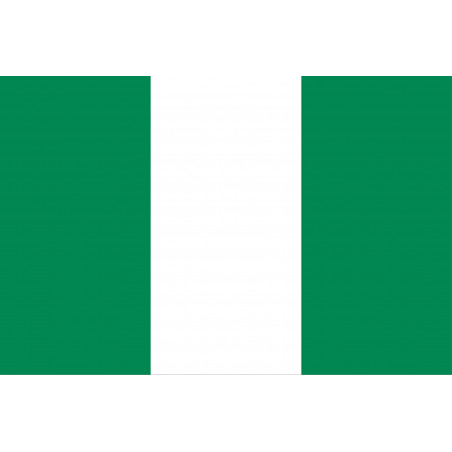 Drapeau Nigeria (19.5x13cm) - Sticker/autocollant