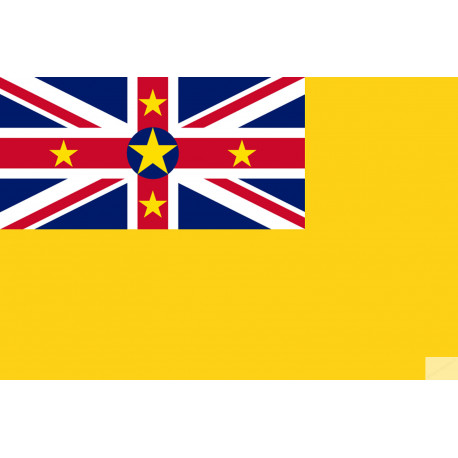 Drapeau Niue (19.5x13cm) - Sticker/autocollant