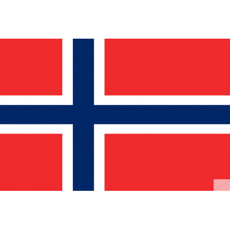 Drapeau Norvège (19.5x13cm) - Sticker/autocollant