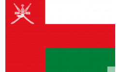 Drapeau Oman (15x10cm) - Sticker/autocollant