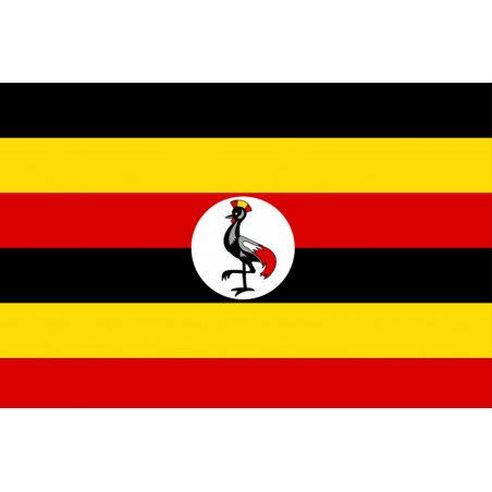 Drapeau Ouganda (19.5x13cm) - Sticker/autocollant