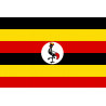 Drapeau Ouganda (15x10cm) - Sticker/autocollant