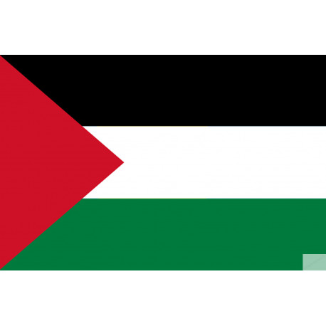 Drapeau Palestine (15x10cm) - Sticker/autocollant