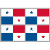 Drapeau Panama (4 fois 9.5x6.3cm) - Sticker/autocollant