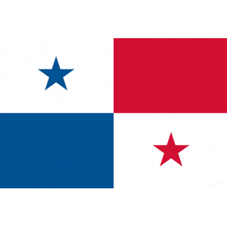 Drapeau Panama (19.5x13cm) - Sticker/autocollant