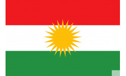 Drapeau Kurdistan (19.5x13cm) - Sticker/autocollant