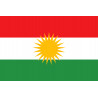 Drapeau Kurdistan (19.5x13cm) - Sticker/autocollant