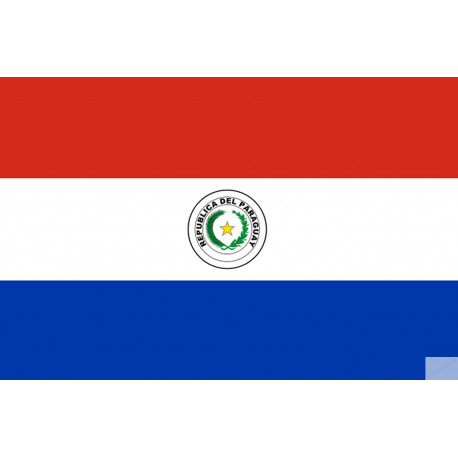 Drapeau Paraguay (19.5x13cm) - Sticker/autocollant