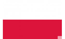 Drapeau Pologne (15x10cm) - Sticker/autocollant