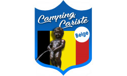 Campingcariste Belge (20x15cm) - sticker/autocollant