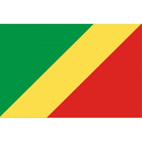 Drapeau République du Congo (19.5x13cm) - Sticker/autocollant