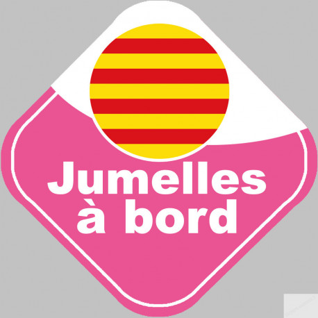 jumelles catalanes - 10cm - Sticker/autocollant