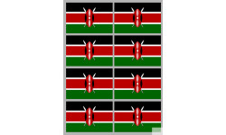 Drapeau Kenya (8 fois 9.5x6.3cm) - Sticker/autocollant