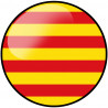 Catalan rond - 10cm - Sticker/autocollant