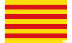 Drapeau Catalan (19.5x13cm) - Sticker/autocollant