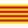 Drapeau Catalan (19.5x13cm) - Sticker/autocollant