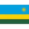 Drapeau Rwanda (19.5x13cm) - Sticker/autocollant