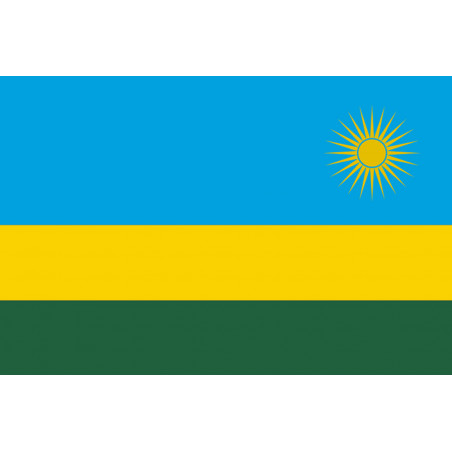 Drapeau Rwanda (5x3.3cm) - Sticker/autocollant