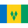 Saint-Vincent-et-les-Grenadines (19.5x13cm) - Sticker/autocollant