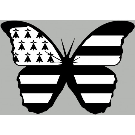 Effet papillon Breton (10x7cm) - Sticker/autocollant