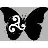 Effet papillon Celte (10x7cm) - Sticker/autocollant