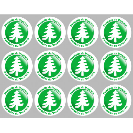 Produits du Vercors (12fois 5cm) - Sticker/autocollant