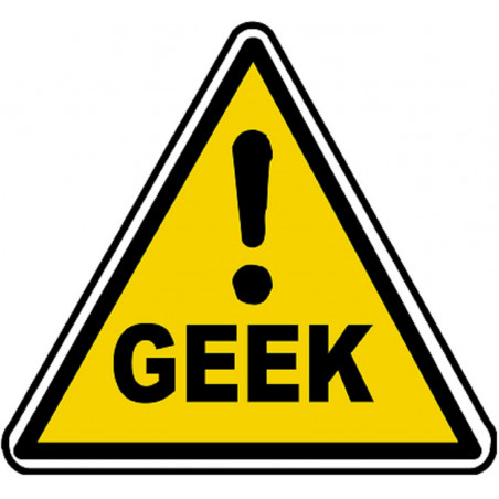 Danger geek (15x13.7cm) - Sticker/autocollant