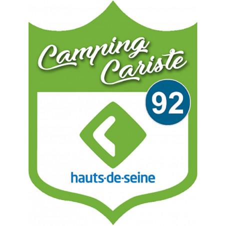 Campingcariste Hauts de Seine 92 - 20x15cm - Sticker/autocollant