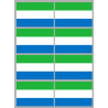 Drapeau Sierra Leone (8 stickers - 9.5 x 6.3 cm) - Sticker/autocollant