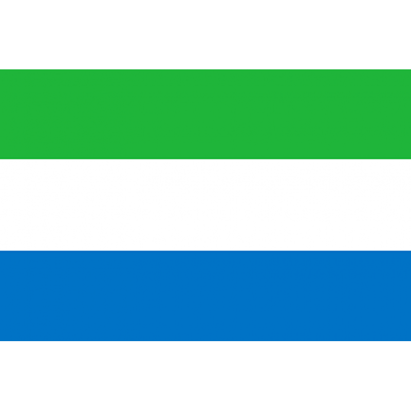 Drapeau Sierra Leone (5 x 3.3 cm) - Sticker/autocollant