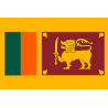 Drapeau Sri Lanka (15 x 10 cm) - Sticker/autocollant