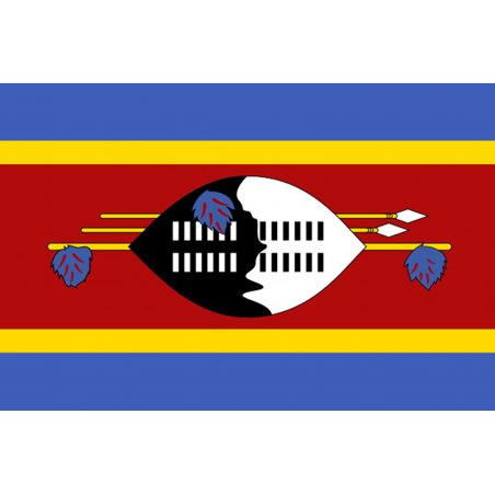 Drapeau Swaziland (19.5 x 13 cm) - Sticker/autocollant