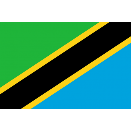 Drapeau Tanzanie (19.5 x 13 cm) - Sticker/autocollant