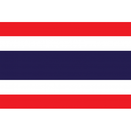 Drapeau Thaïlande (19.5 x 13 cm) - Sticker/autocollant