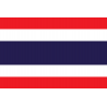 Drapeau Thaïlande (19.5 x 13 cm) - Sticker/autocollant