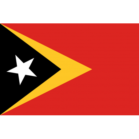 Drapeau Timor Oriental (15 x 10 cm) - Sticker/autocollant