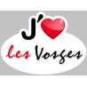 j'aime les Vosges (5x3.7cm) - Sticker/autocollant